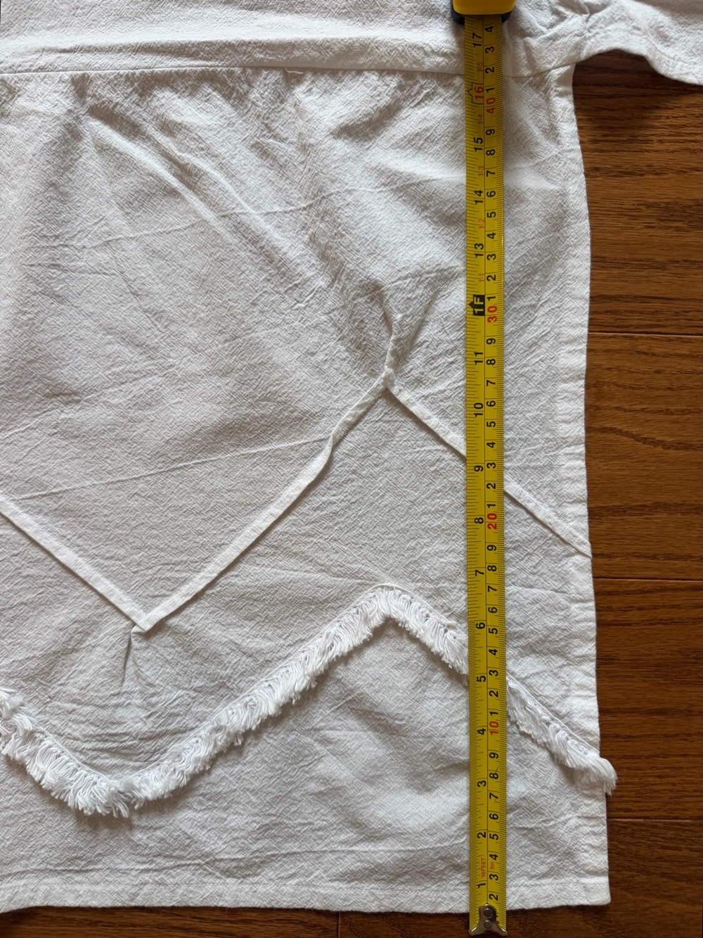 Anthropologie white crib skirt for traditional sized crib. - Picture 4 of 8